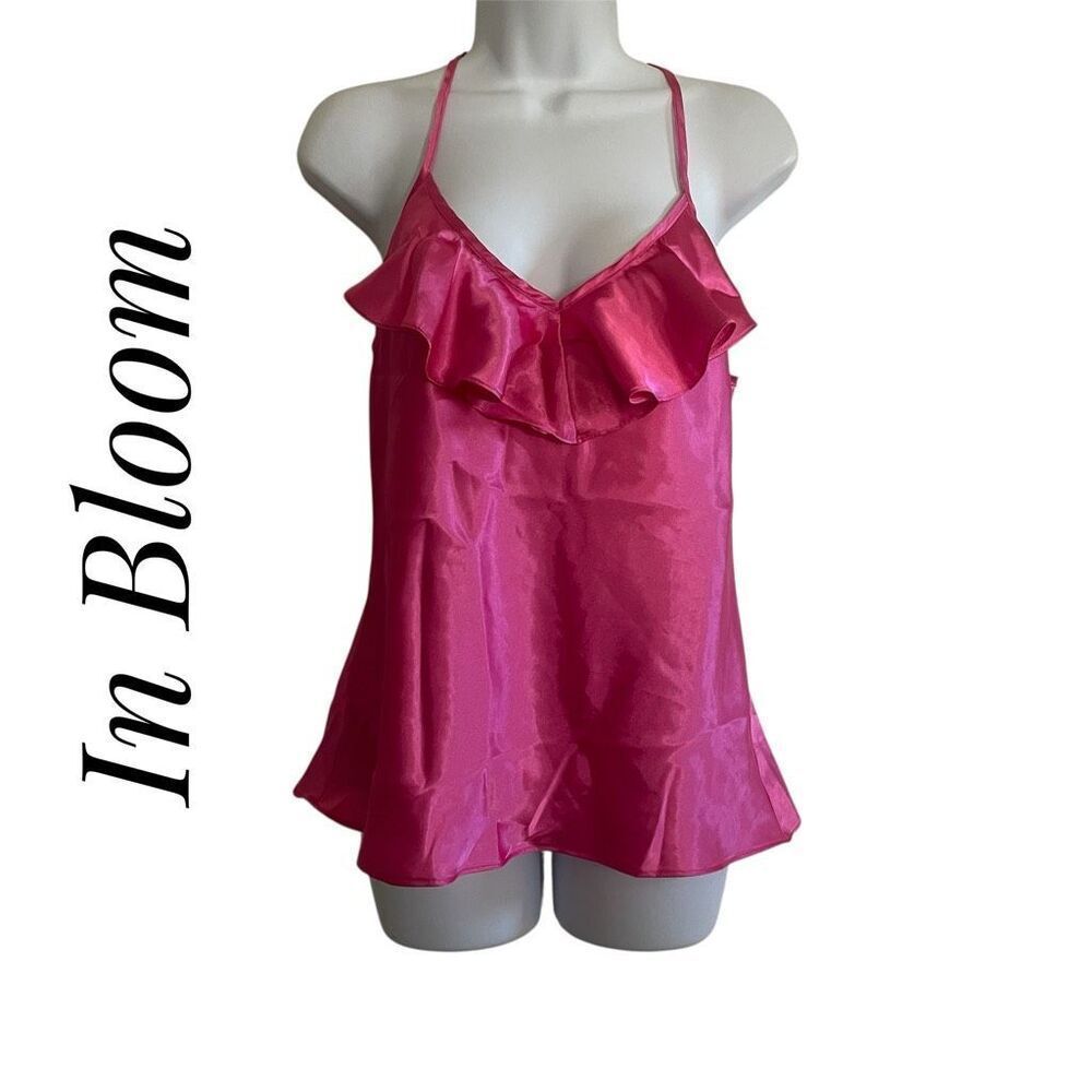 In Bloom Small Pajama Set Silky Pink Tank Top Shorts